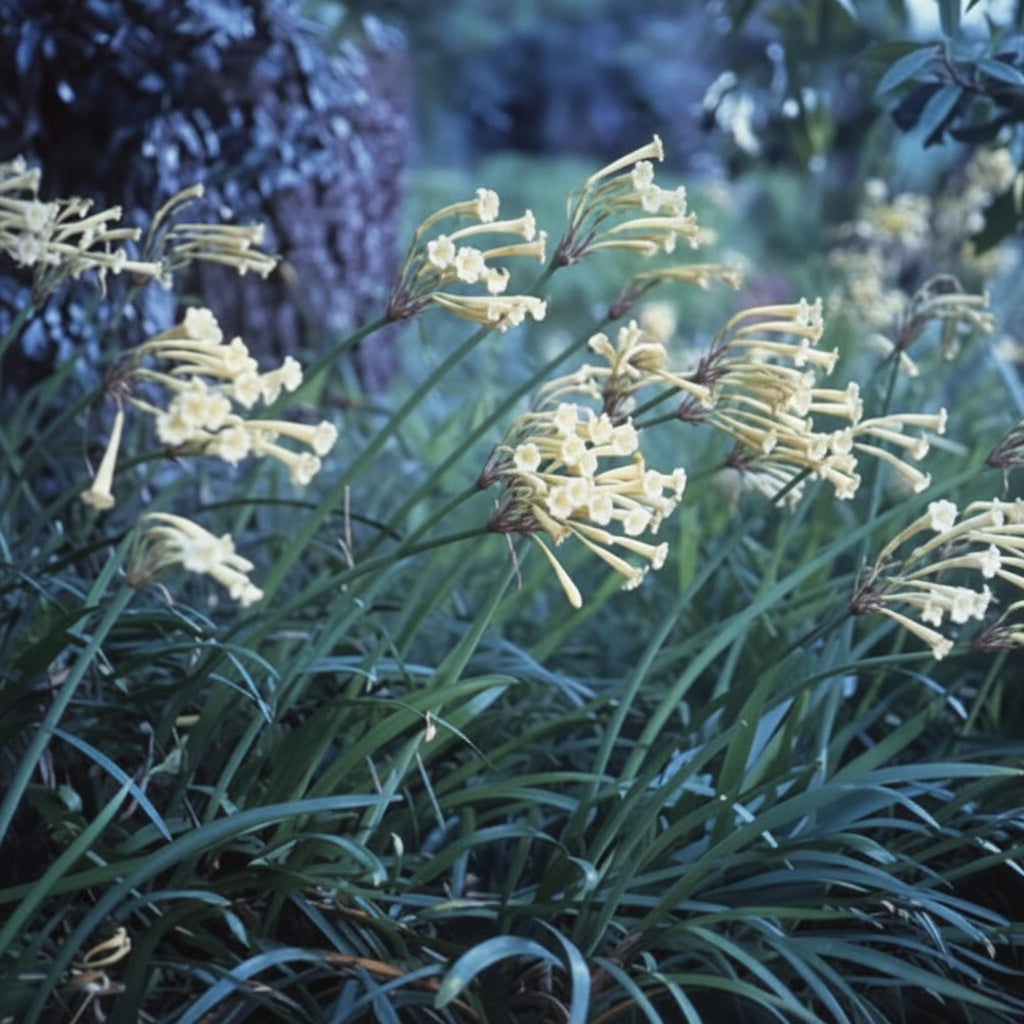 Ifafa Lily Cream White Extra Large-Size bulbs – vibrant cluster of deep red Cyrtanthus lily blooms